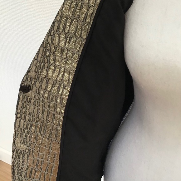 Diane Von Furstenberg gold jacquard Ofelia jacket - Picture 9 of 13